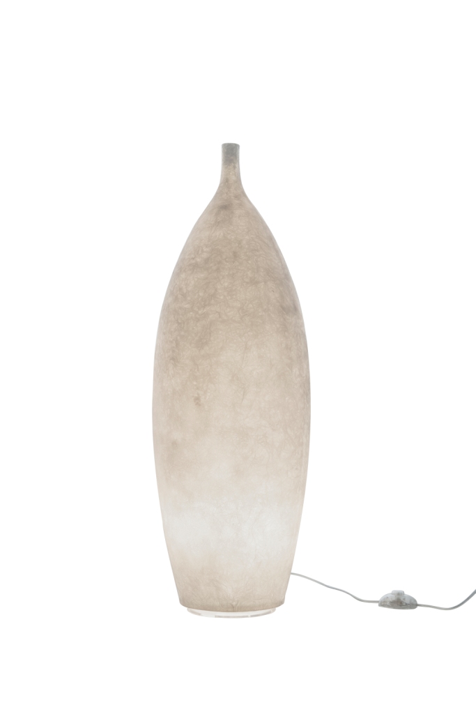 Floor Lamp Tank 2 In-Es Artdesign Collection Luna Color White Size 92 Cm Diam. 29 Cm